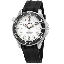 Omega Seamaster Automatic White Dial Mens Watch 210.32.42.20.04.001