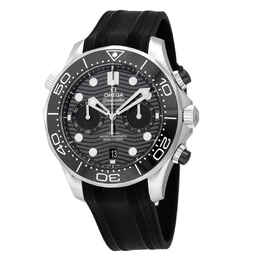 Omega Seamaster 300 Master Co-Axial Chronograph Automatic Chronometer Black Dial Mens Watch 210.32.44.51.01.001