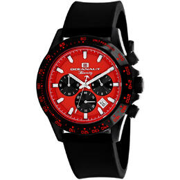 Oceanaut Biarritz Chronograph Quartz Red Dial Mens Watch OC6115R