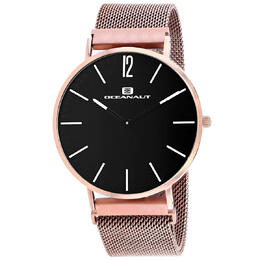 Oceanaut Magnete OC0106 - Rose Gold-Tone Stainless Steel Watch with Black Dial