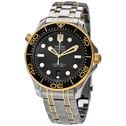 Omega Diver 300M Automatic Chronometer Black Dial Mens Watch 210.20.42.20.01.002