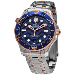 Omega Diver 300M Automatic Chronometer 42 mm Blue Dial Mens Watch 210.20.42.20.03.002