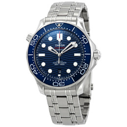 Omega Seamaster Automatic Blue Dial Steel Mens Watch 210.30.42.20.03.001