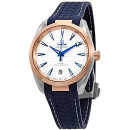 Omega Seamaster Aqua Terra Automatic Teak Silver Dial Mens Watch 220.22.38.20.02.001