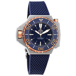 Omega Seamaster Lefty Automatic Blue Lacquered Dial Mens Watch 227.60.55.21.03.001