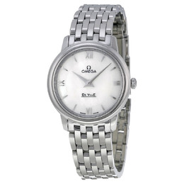 Omega De Ville Prestige Mother of Pearl Dial Ladies Watch 424.10.27.60.05.001
