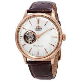 Orient Classic Open Heart Automatic White Dial Mens Watch RA-AG0001S10B