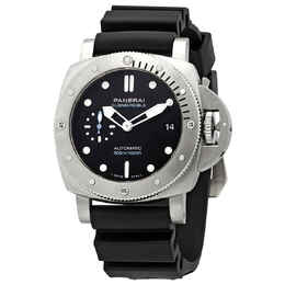 Panerai Submersible Automatic Black Dial Mens Watch pam00973