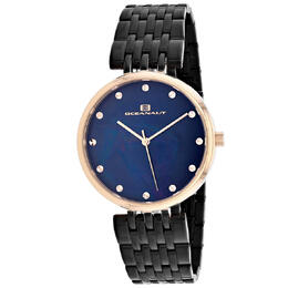 Oceanaut Aerglo Quartz Ladies Watch OC2205 Yellow Gold-tone Stainless Steel Case Mother of Pearl Dial 30m Water Resistant