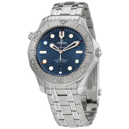 Omega Seamaster 'Beijing 2022' Automatic Chronometer Blue Dial Mens Watch 522.30.42.20.03.001