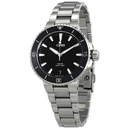 Oris Aquis Automatic Black Dial Ladies Watch 01 733 7731 4154-07 8 18 05P oris 01 733 7731 415407 8 18 05p