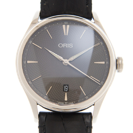 Oris Artelier Date Automatic Grey Dial Unisex Watch 733 7721 4053 5 21 64FC oris 733 7721 4053 5 21 64fc