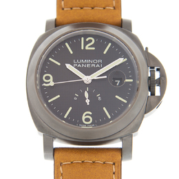 Panerai Luminor Power Reserve PVD Automatic Black Dial Mens Watch pam00028