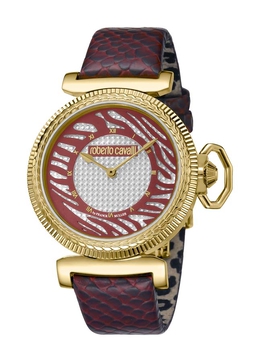 Roberto Cavalli Silver Dial Ladies Watch rv1l056l0036