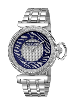 Roberto Cavalli Silver Dial Stainless Steel Ladies Watch rv1l056m0046