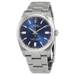 Rolex Oyster Perpetual Automatic Chronometer Blue Dial Mens Watch 126000blso