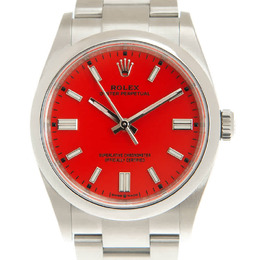 Rolex Oyster Perpetual 36 Automatic Chronometer Coral Red Dial Watch 126000crlrdso