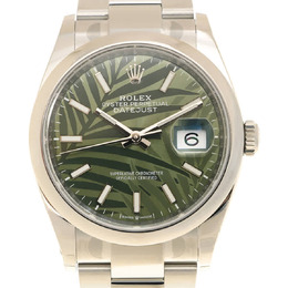 Rolex Datejust 36 Automatic Olive Green Palm Ladies Watch 126200gnsplmo