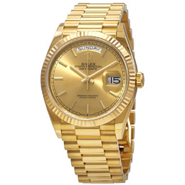 Rolex Day-Date 36 Champagne Dial 18kt Yellow Gold President Watch 128238csp