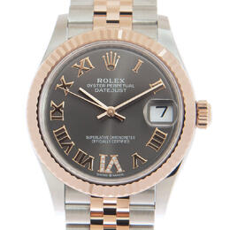 Rolex Datejust 31 Rhodium Diamond Dial Automatic Ladies Steel and 18kt Everose Gold Jubilee Watch 278271drrdj