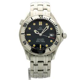 Pre-owned Omega Seamaster Quartz Chronometer Blue Dial Mens Watch 2562.8