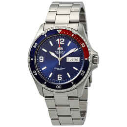 Orient Mako II Automatic Blue Dial Pepsi Bezel Mens Watch faa02009d9