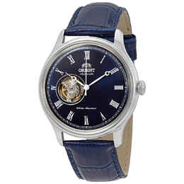Orient Open Heart Automatic Blue Dial Mens Watch FAG00004D0