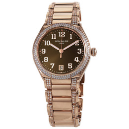 Patek Philippe Twenty 4 Automatic Diamond Brown Dial Unisex Watch 7300-1201r-010