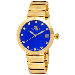 Oniss ON5559SS - Ladies Quartz Blue Dial Watch