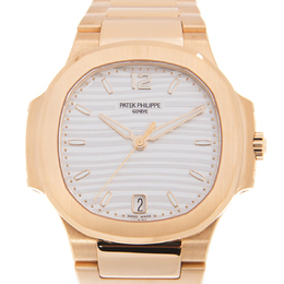 Patek Philippe Nautilus 18kt Rose Gold Automatic Silver Dial Ladies Watch 7118-1r-001