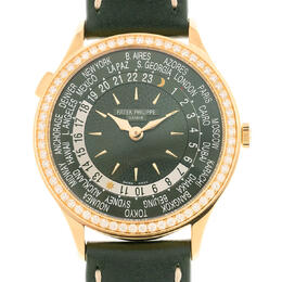 Patek Philippe World Time Automatic Green Watch 7130r-014