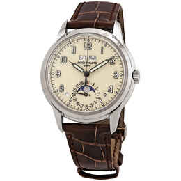 Patek Philippe Grand Complications Lacquered Cream Dial Automatic Mens Perpetual Calendar Watch 5320g-001