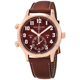 Patek Philippe Calatrava Pilot Travel Time 18kt Rose Gold Automatic Mens Watch 5524r-001