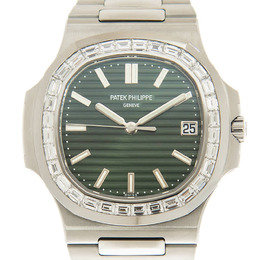 Patek Philippe Nautilus Diamond Green Dial Mens Watch 5711/1300a-001