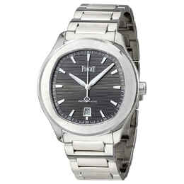Piaget Polo S Automatic Grey Guilloche Dial Mens Watch g0a41003