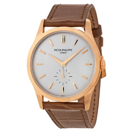 Patek Philippe Calatrava Opaline Dial 18K Rose Gold Mens Watch 5196r-001