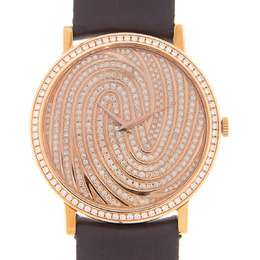 Piaget Tradition Automatic Diamond Gold Dial Ladies Watch g0a31602