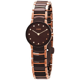 Rado Centrix Brown Diamond Dial Ladies Watch r30190702