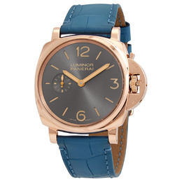 Panerai Luminor Due Anthracite Dial Mens Hand Wound Watch pam00677