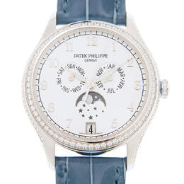 Patek Philippe Complications Diamond White Dial Ladies Watch 4947g-010