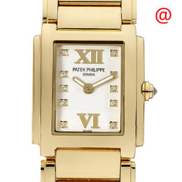 Patek Philippe Twenty-4 Quartz Diamond White Dial Ladies Watch 4907-1j-001