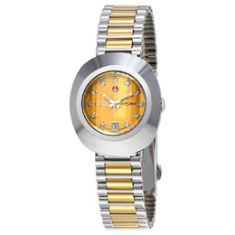 Rado Original Diastar Automatic Diamond Gold Dial Ladies Watch r12403633