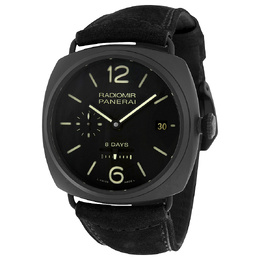 Pre-owned Panerai Radiomir 8 Days Brown Dial Mens Watch pam00384