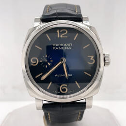 Pre-owned Panerai Radiomir Automatic Blue Dial Mens Watch pam00933