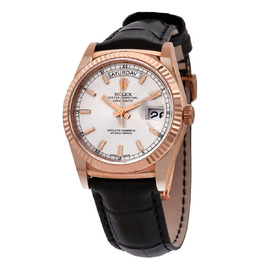 Rolex Day-Date President Rhodium Dial 18K Everose Gold Automatic Mens Watch 118135rsl