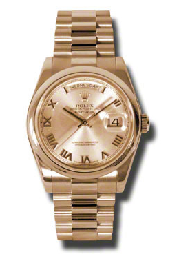 Rolex Day-Date Champagne Dial 18K Everose Gold President Automatic Mens Watch 118205crp