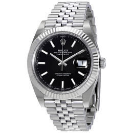 Rolex Oyster Perpetual Datejust Black Dial Jubilee Mens Watch 126334bksj