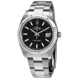 Rolex Datejust 41 Black Dial Stainless Steel Automatic Mens Watch 126334bkso
