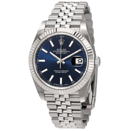 Rolex Datejust Blue Dial Automatic Mens Jubilee Watch 126334blsj