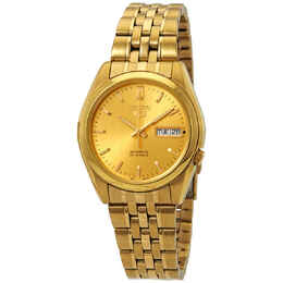 Seiko Series 5 Automatic Gold Dial Mens Watch snk366